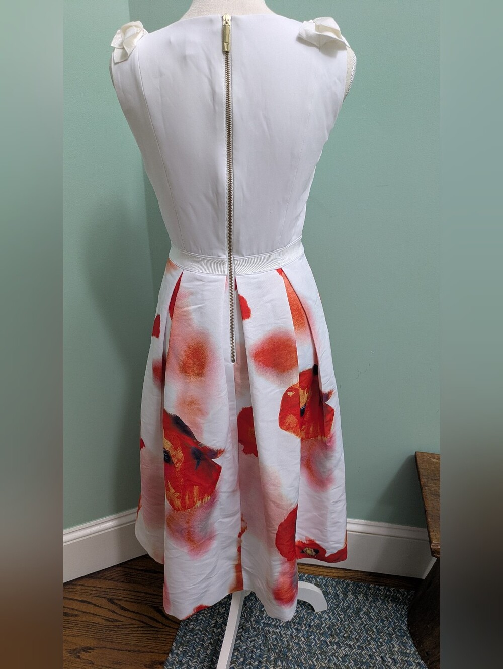 TED BAKER POPPY MICLA DRESS, Sz 4 - Picture 4 of 7